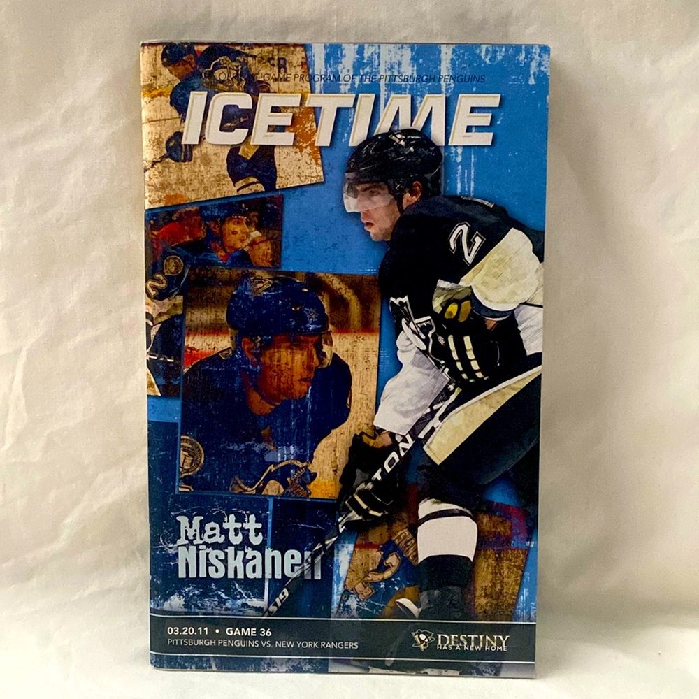 Penguins Ice Time Magazine with Matt Niskanen on the Cover